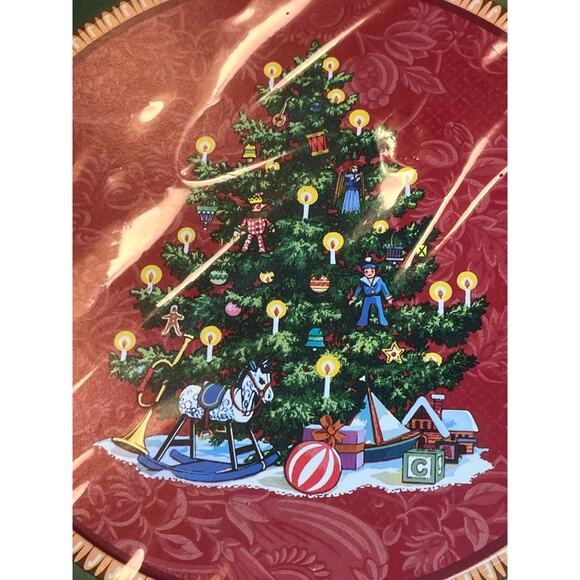 Vintage DesignWare Christmas Morning Paper Plates 10.5” 10 Ct Sealed Holiday - Picture 3 of 5